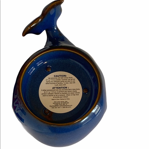 Bath & Body Works Accents Bath Body Works Blue Whale 3 Wick Candle